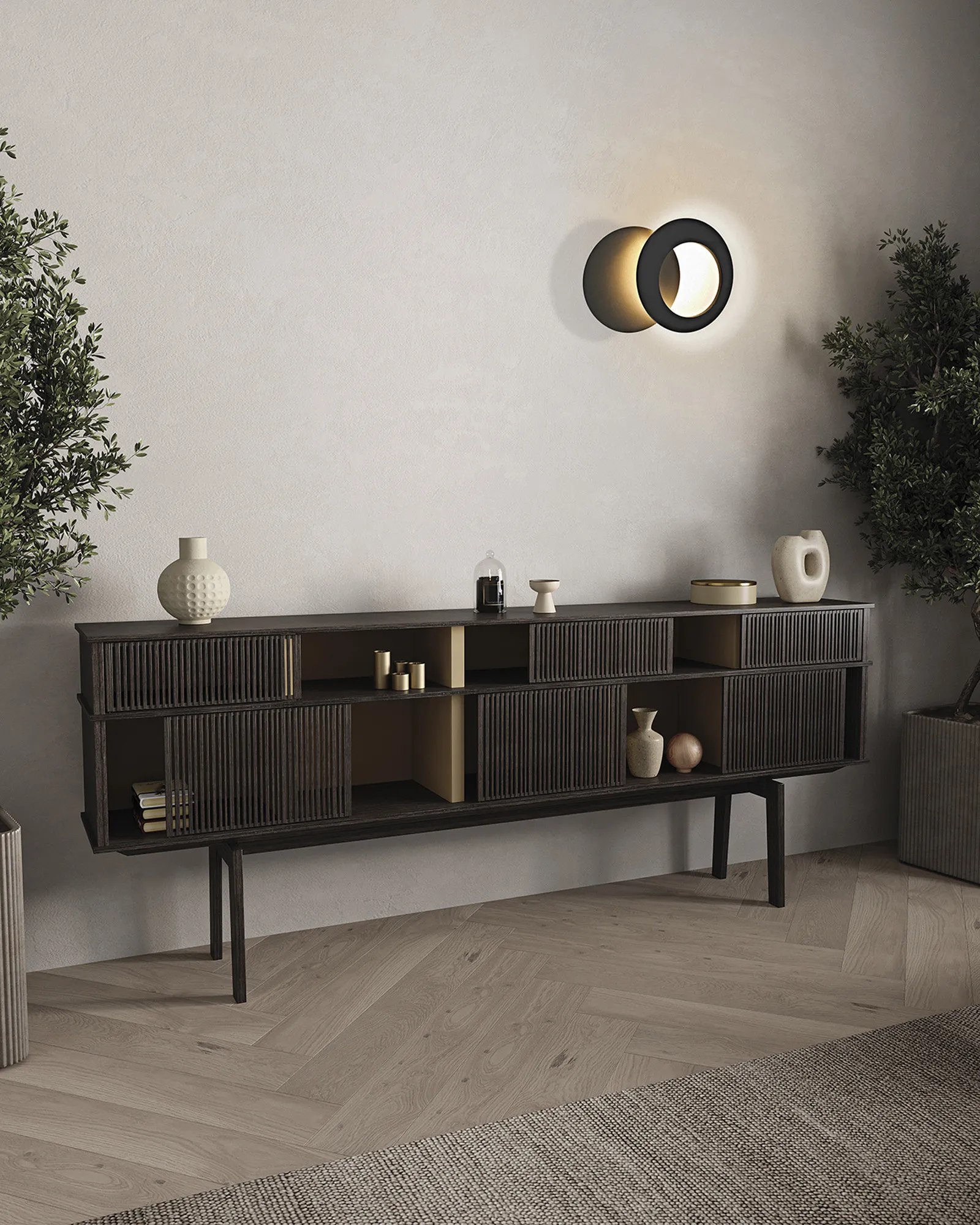 Toronto Wall Lights Mantra Fusion Flush Wall Lights